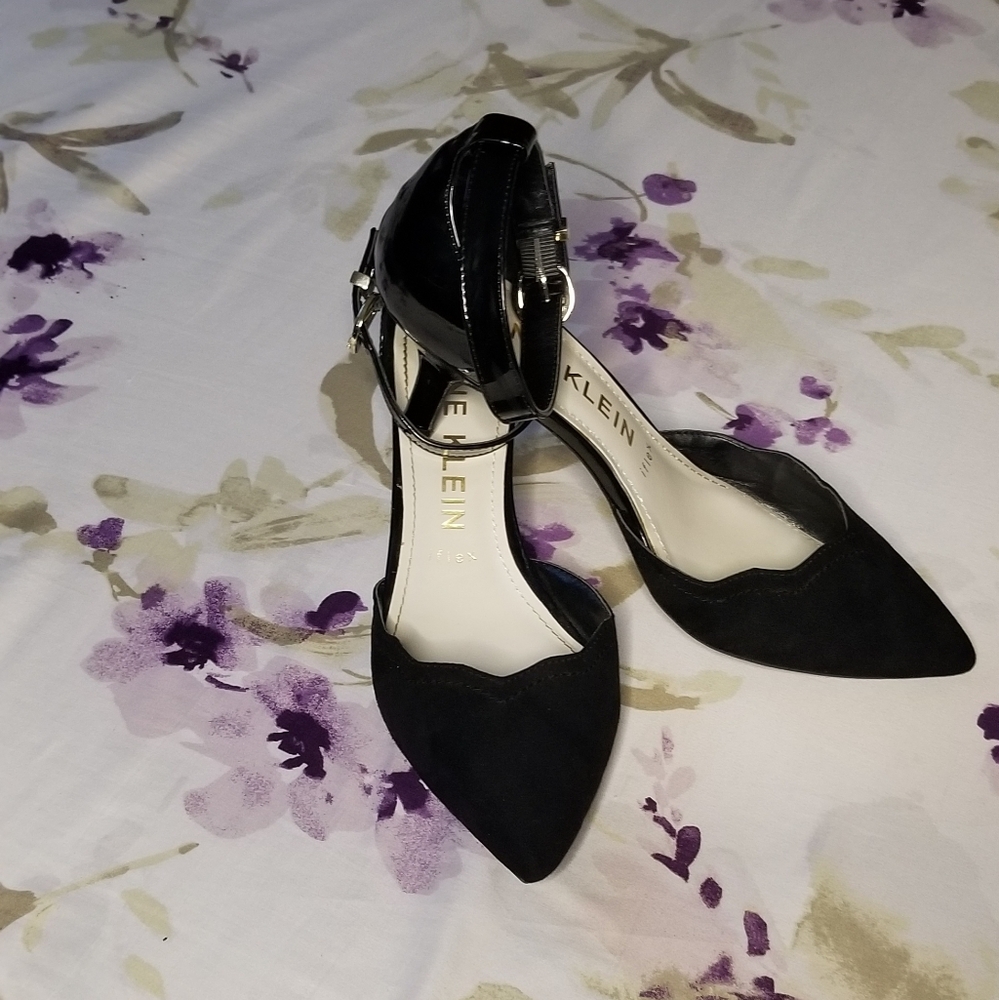 Anne Kline Kitten Heel w/ Ankle strap